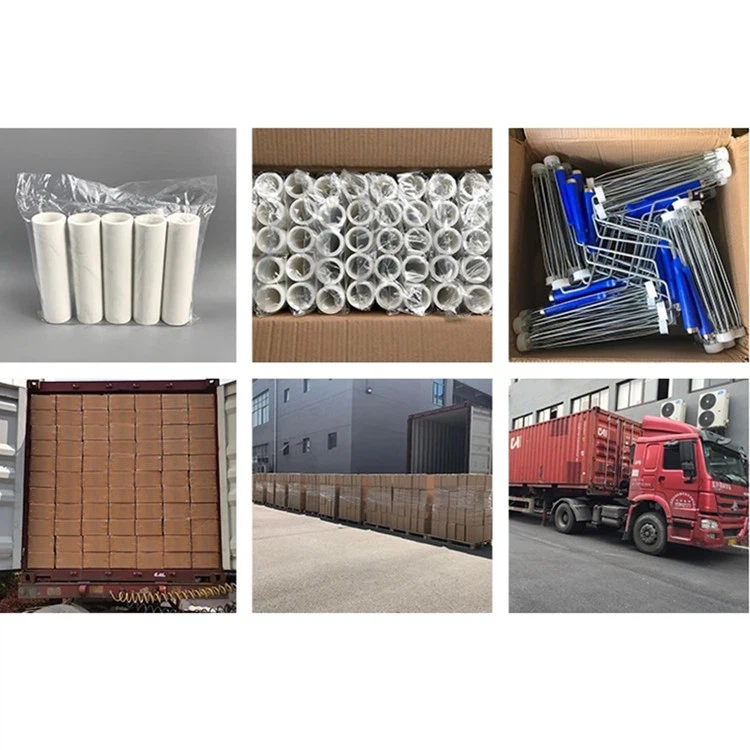 Cleaning Tools Cleanroom Supply White Color PE Sticky Roller 4inch